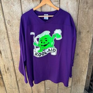 KOOL AID OH YEAH Size X-Large AK Athletic knit 55 Purple Jersey